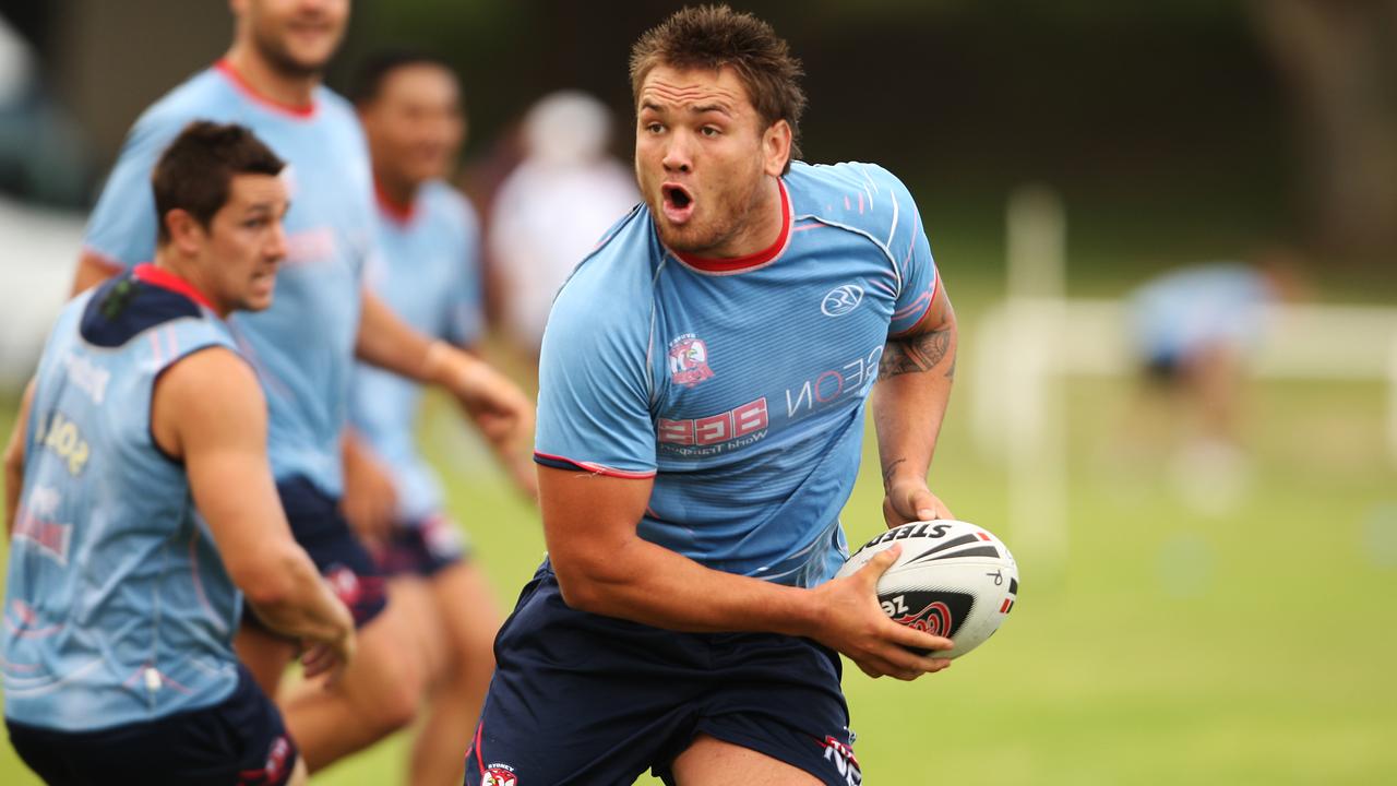 A young Jared Waerea-Hargreaves at the Roosters.