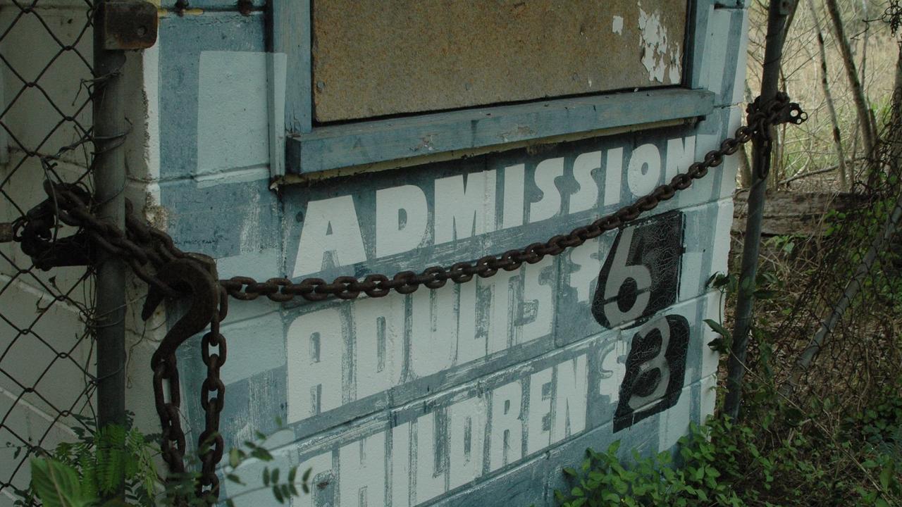 ADMISSION: The old gates of the Gympie Drive-in on the Monkland. (Photo by Ian Sprocket Muncher Parfrey)