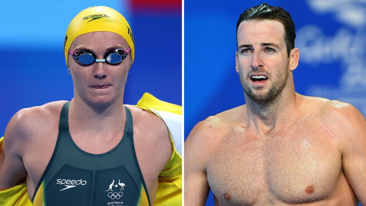 James Magnussen and Ariarne Titmus