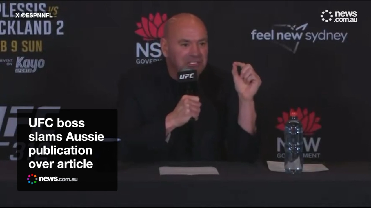 UFC boss slams Aussie media