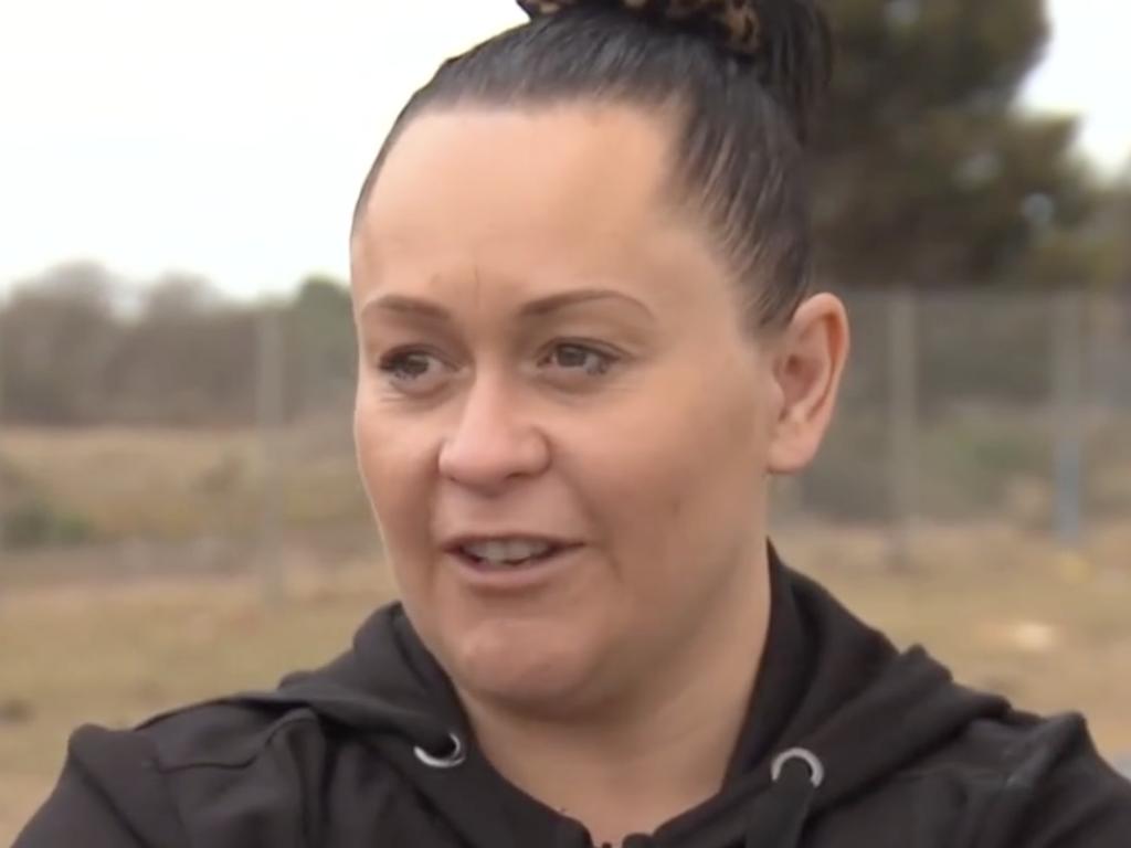 Local resident Jodie Woodrow says locals will take matters into their own hands if the police can't because they're getting frustrated. Picture: 7 NEWS