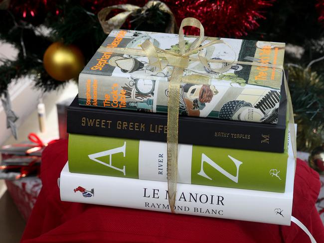 15/12/2016 Christmas Cookbooks under a Christmas tree. David Geraghty / The Australian.