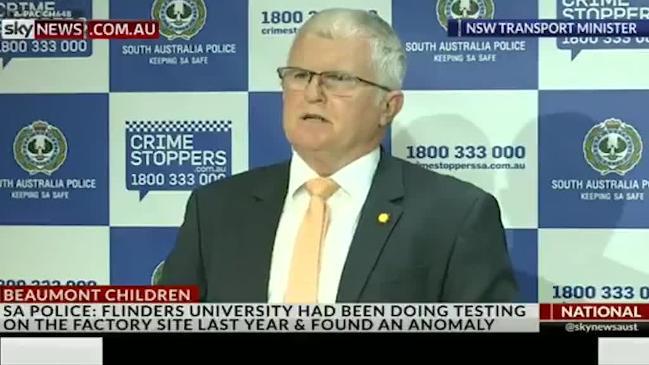 SA Police will be conducting further inquiries at the potential Beaumont grave site