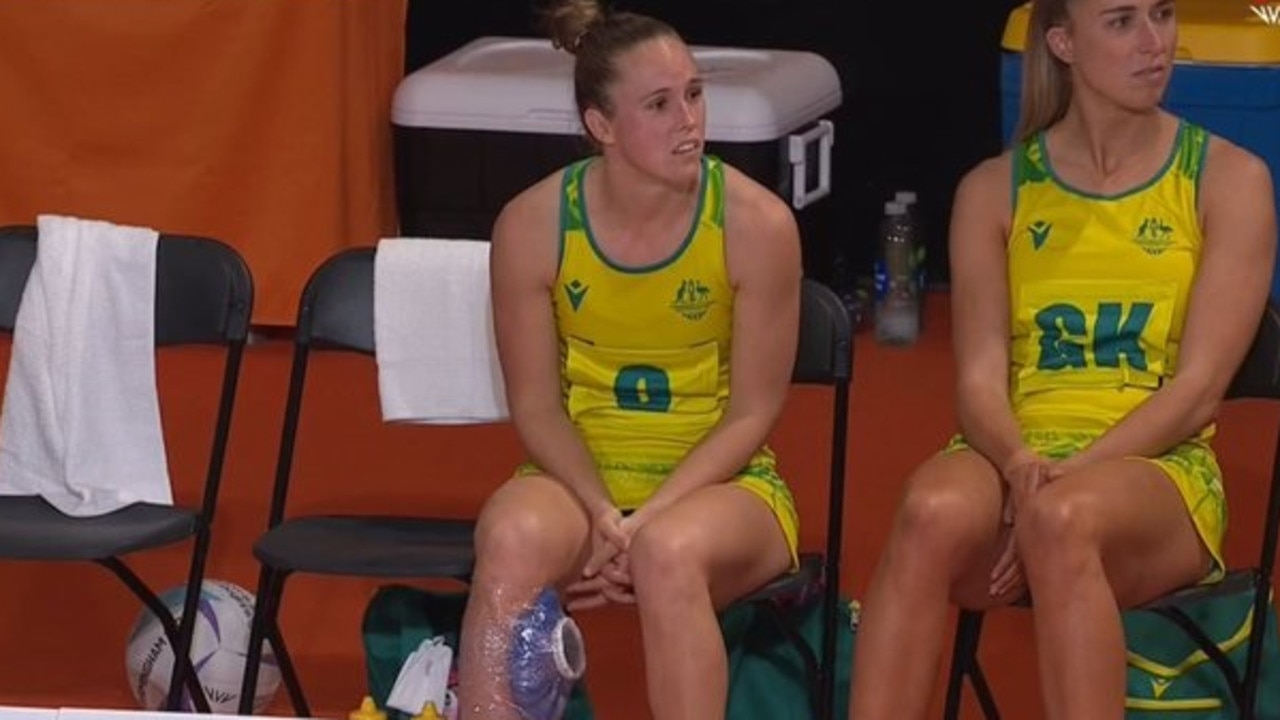 Paige Hadley is the big injury concern for the Diamonds. Picture: 7Sport