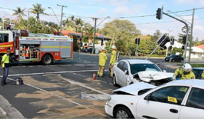 MAYHEM: An out of control driver rammed several vehicles on Warwick Rd in September last year.