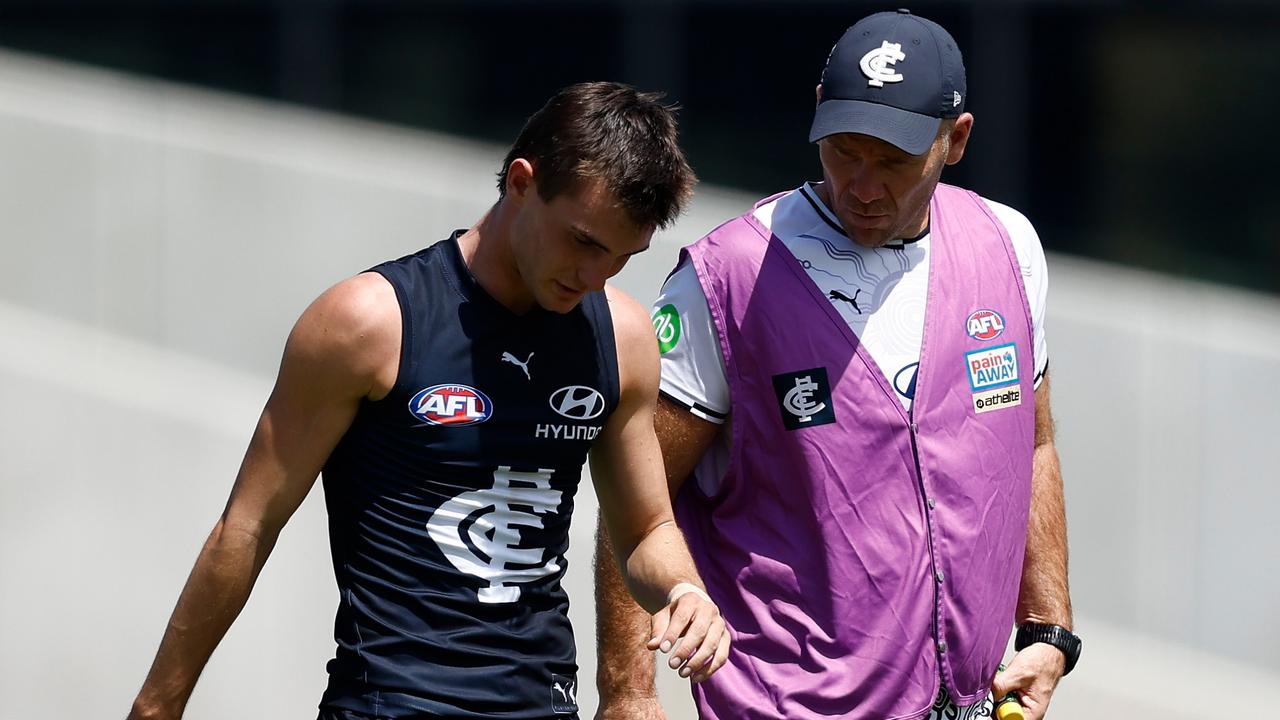 Smith coming from the ground on Saturday. (Photo by Michael Willson/AFL Photos via Getty Images)