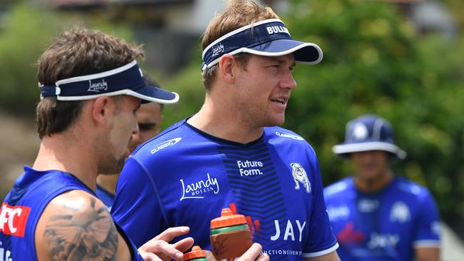 Matt Burton at Bulldogs training. Pictures: NRL Photos