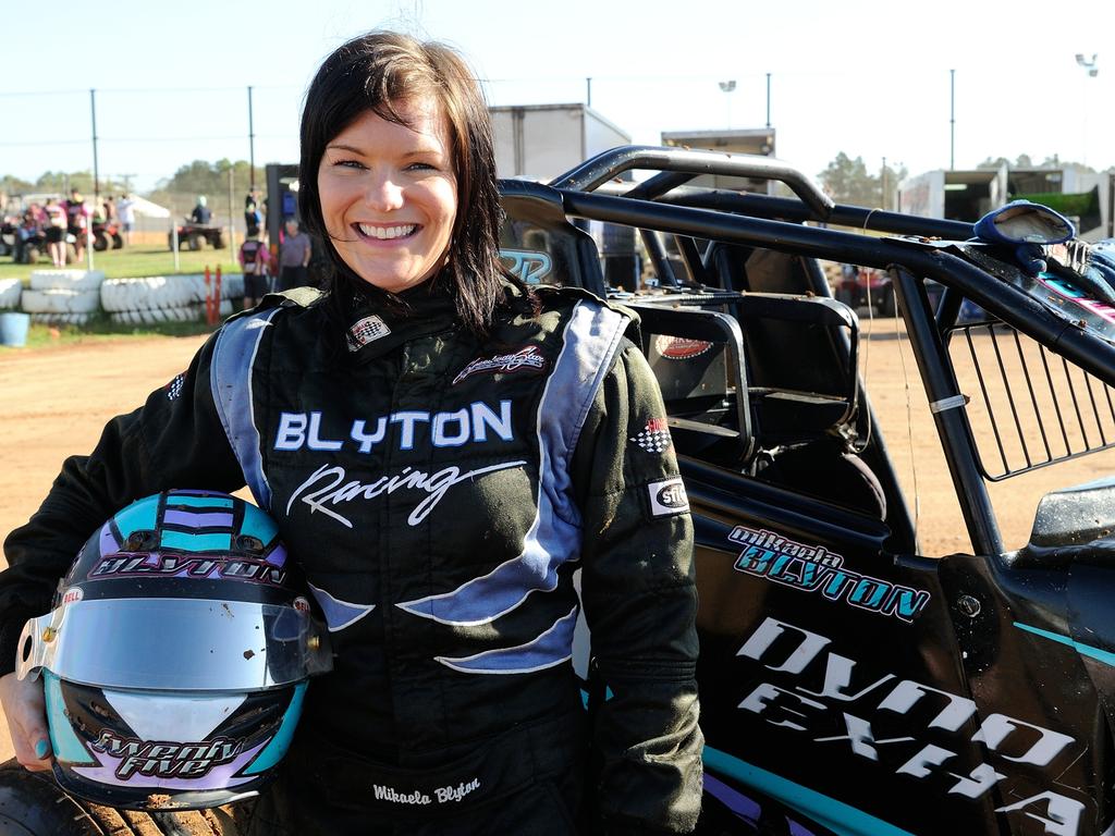 Undated photo of sprint car driver Mikaela Darcy.