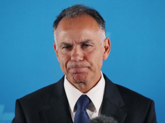 Victorian Liberal Party leader John Pesutto holds a press conference at Parliament house regarding the outcome of the defamation case from MP Moira Deeming. Thursday, December 12. 2024. Picture: David Crosling