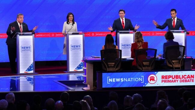 Haley Takes Shots From DeSantis, Ramaswamy in Combative GOP Debate