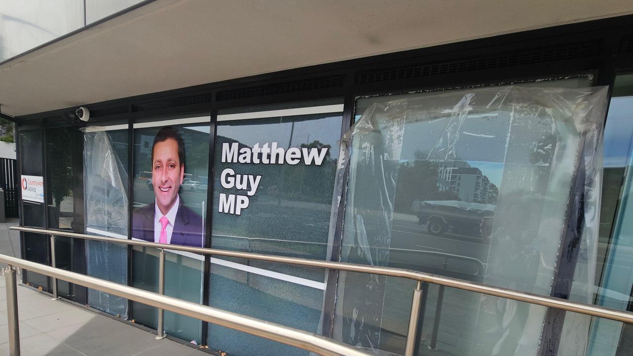 Vandals launch string of attacks on office of ex-opposition leader Matthew Guy