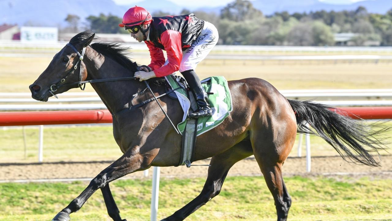 Adam Hyeronimus combined his great supporters with Gai Waterhouse and Adran Bott to win with debutant Howgoodareyou at Hawkesbury recently. Picture: Bradley Photos