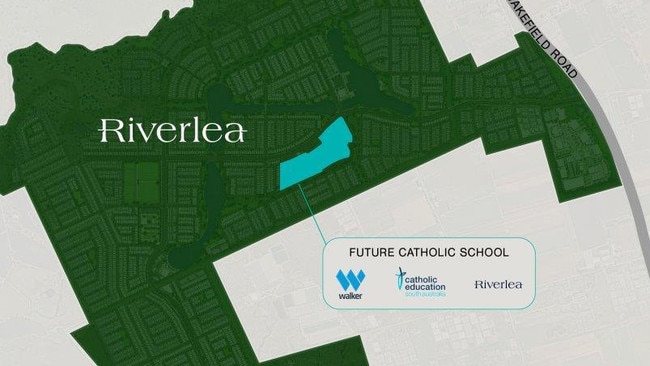 An aerial view showing the position of Riverlea's first school. Picture: Supplied.