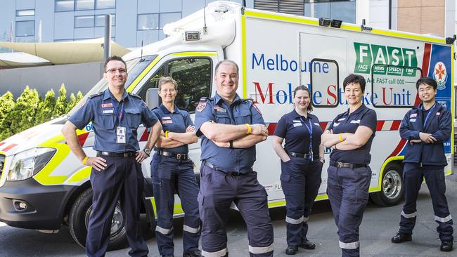 Australia's first ever stroke Ambulance. Picture: Sarah Matray