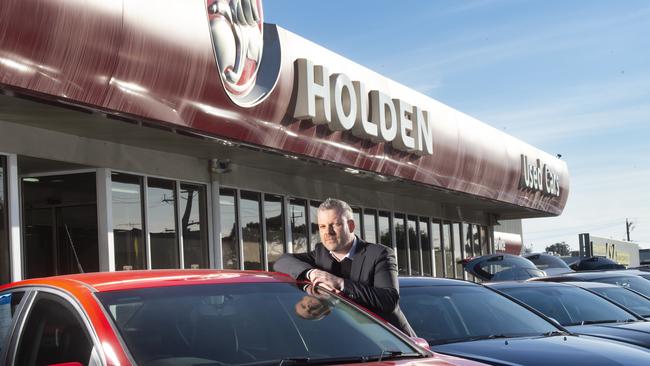 Holden dealer Adam Sawicki was one of many dealers unhappy with GM’s proposed compensation. Picture: Rob Leeson.