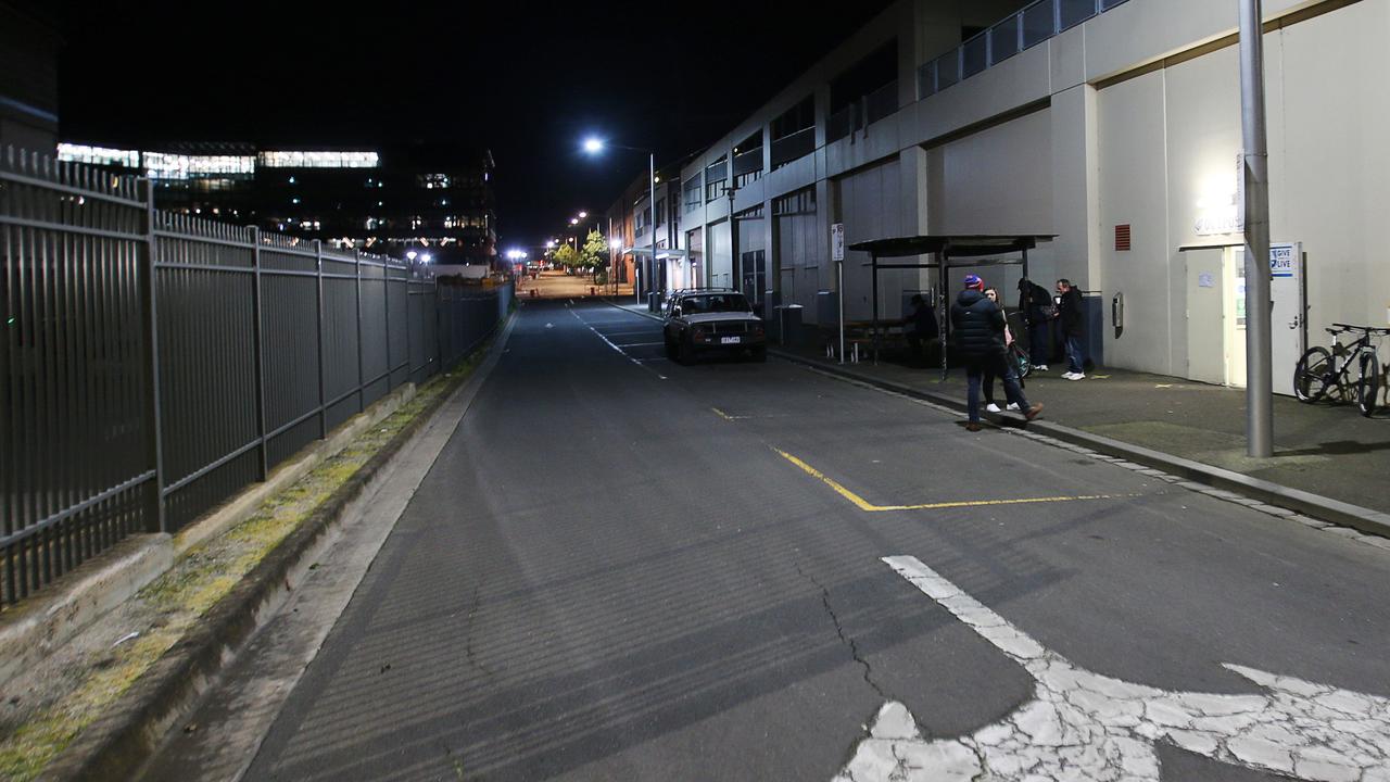 Geelong's Outpost lives under the shadow of the new City of Greater Geelong offices. Picture: Alan Barber