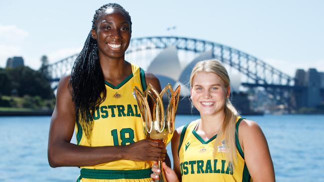 Opals stars Ezi Magbegor and Shyla Heal are in the extended 21-player squad building up to the FIBA Women’s World Cup in Sydney.