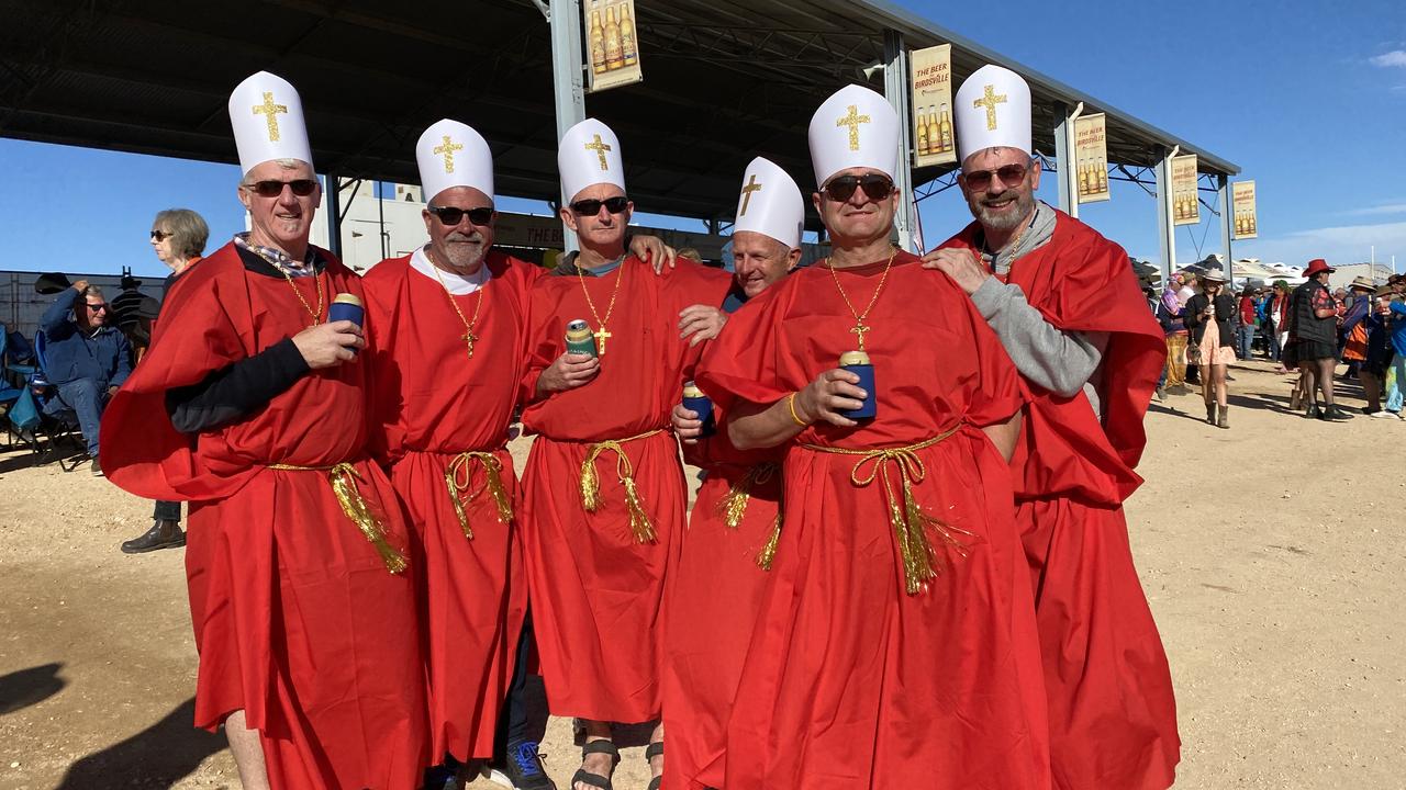 The Birdsville Bishops travelled all the way from Melbourne.