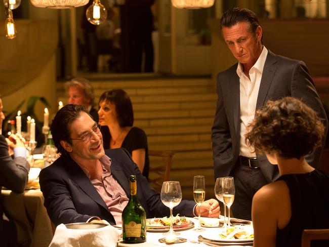 Are we having fun yet? ... Javier Bardem, Sean Penn and Jasmine Trinca in The Gunman.