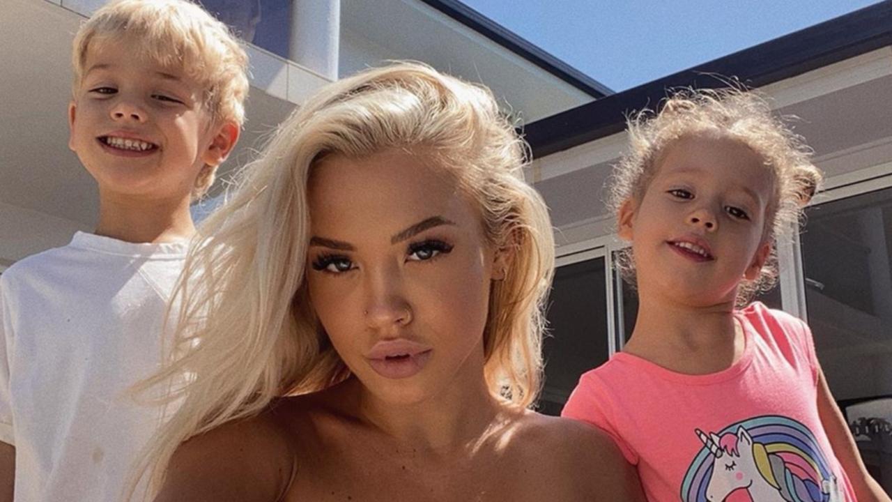 Tammy Hembrow has two other children, Wolf and Saskia, with ex-fiance Reece Hawkins. Picture: Facebook