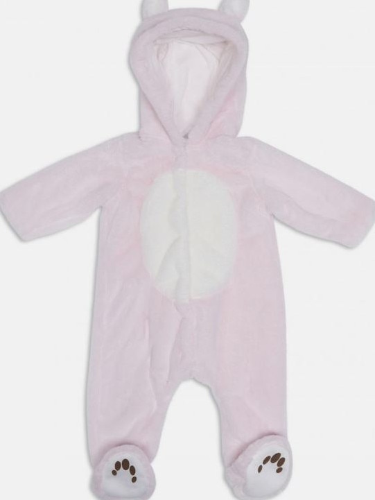 The pink Peter Rabbit newborn unisex faux fur bunnysuit by Designworks International has been recalled. Picture: Product Safety Australia.