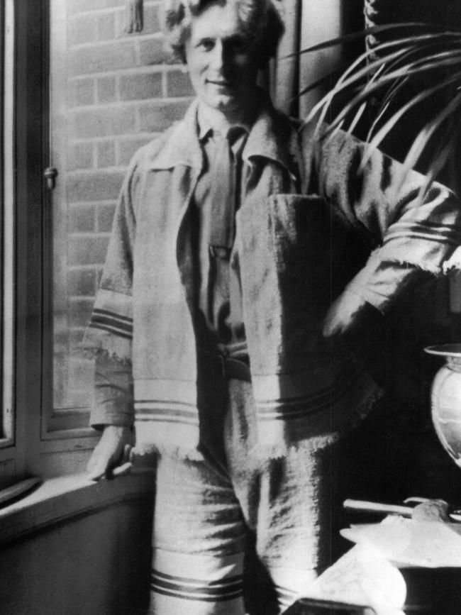 Percy Grainger wearing his homemade towelling clothes in his London apartment, 1910. Picture: The Grainger Museum, University of Melbourne.