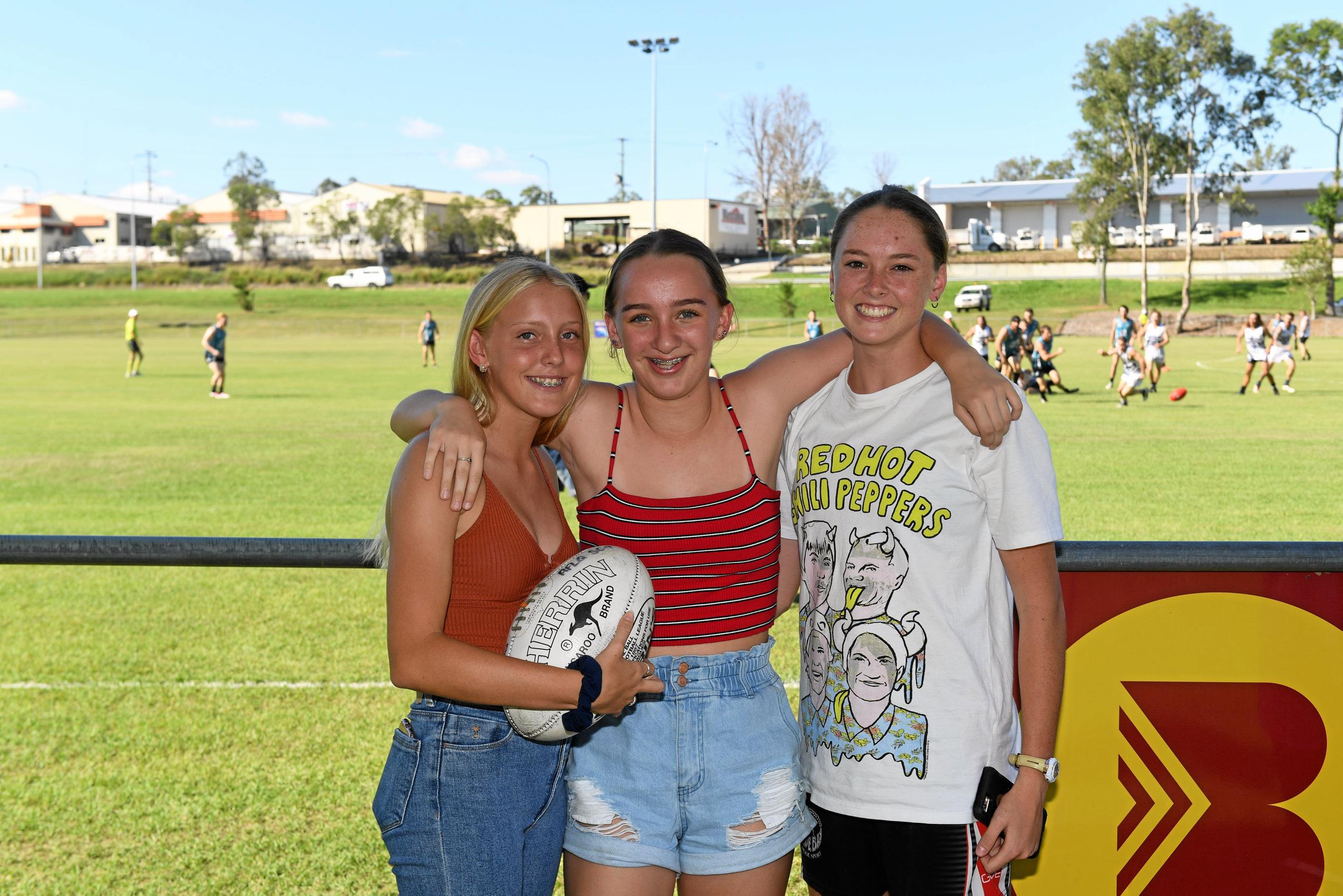 Brooklyn Warren, Emma Vollmal, Jorja Kirsopp. Picture: Troy Jegers