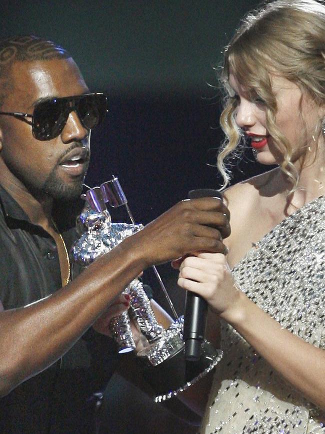 The pair’s beef dates back to the 2009 MTV Awards. Picture: AP