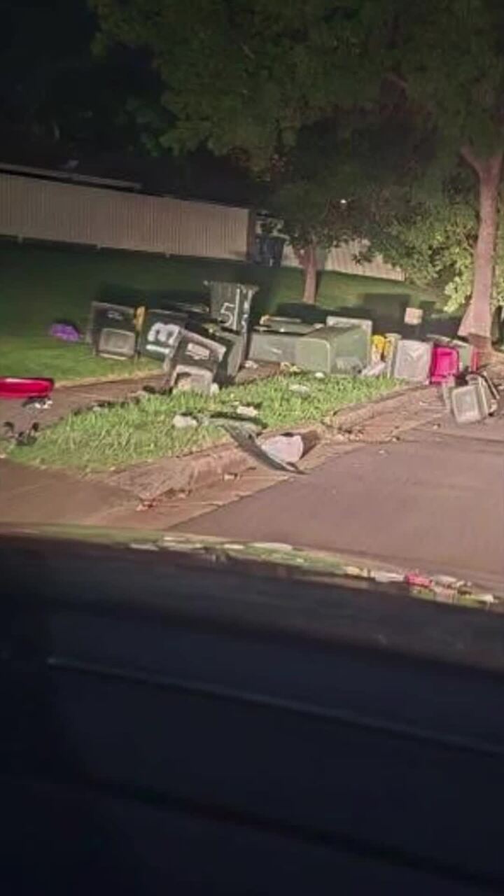 Reckless driver covers Sydney streets in trash