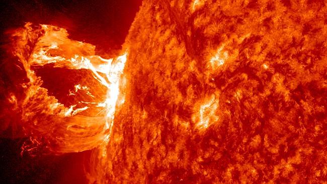 Great ball of fire. Could a giant solar eruption like this one bring Earth to its knees? 