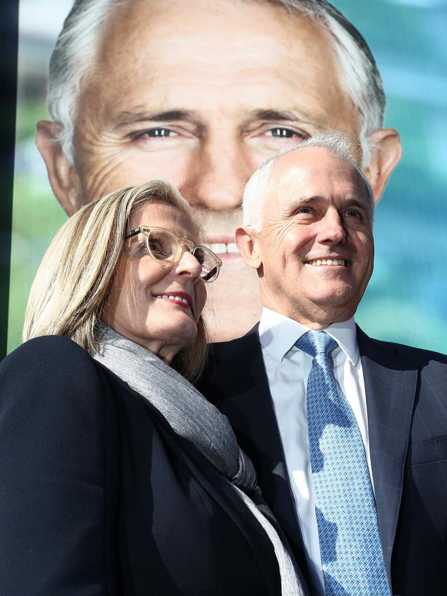 The PM and Lucy today. Picture: Getty Images