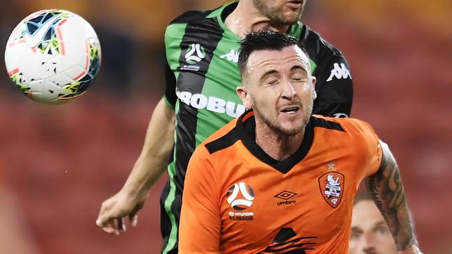 Brisbane Roar are hoping striker Roy O’Donovan’s citizenship can be fast tracked. Picture: Getty Images