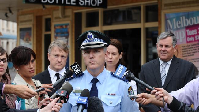 Mick Fuller helps announce the forming of a taskforce to combat alcohol violence.