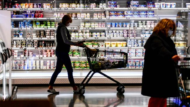 Higher food prices are likely coming to Aussie supermarkets. Picture: Ina FASSBENDER / AFP.