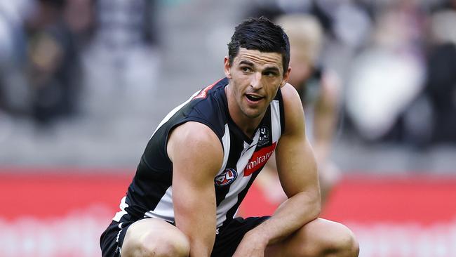 Scott Pendlebury’s new deal to remain a Pie is at a stalemate. Picture: Michael Klein