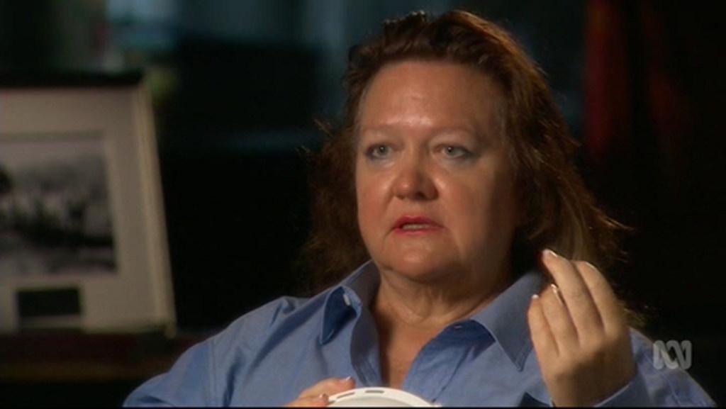 Gina Rinehart says her children didn't learn to appreciate doing hard work