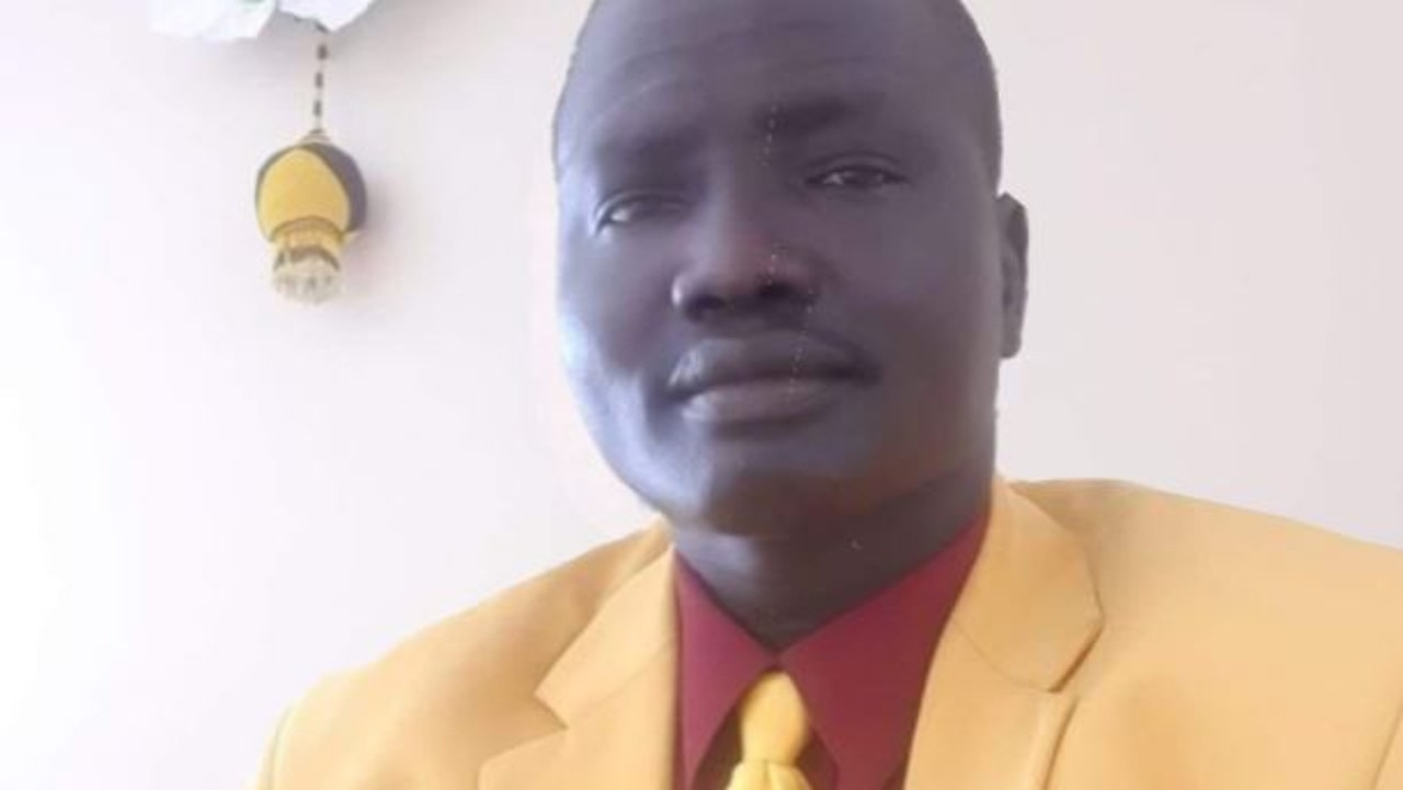 Sudanese war hero Lual Awan Lueth, 49, was killed in a horror St Mary's car crash on Tuesday morning. Picture: Facebook