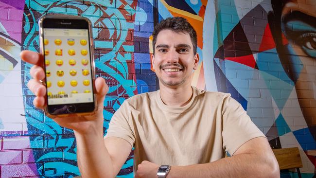 Will Sinodonis says replying with just an emoji is considered rude to some Gen Z. Picture: Ben Clark