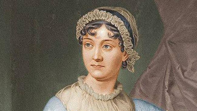 Portrait of author Jane Austen.