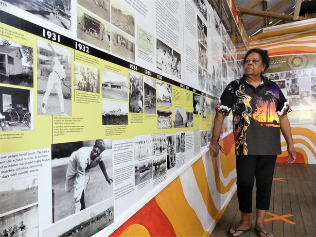 Ration Shed chairwoman Aunty Sandra Morgan looks back at life under the Aboriginal Protection Act. Photo/Holly Cormack.