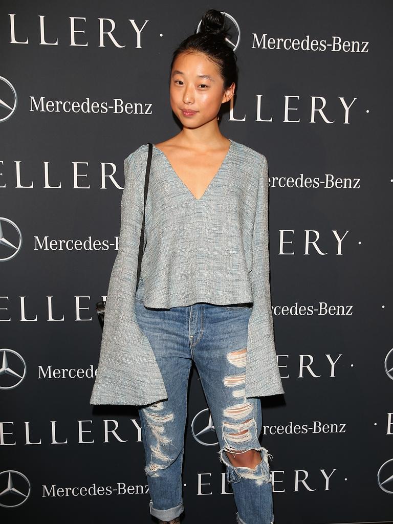 Blogger Margaret Zhang at the Ellery show at Mercedes-Benz Fashion Week Australia 2015. Picture: Getty