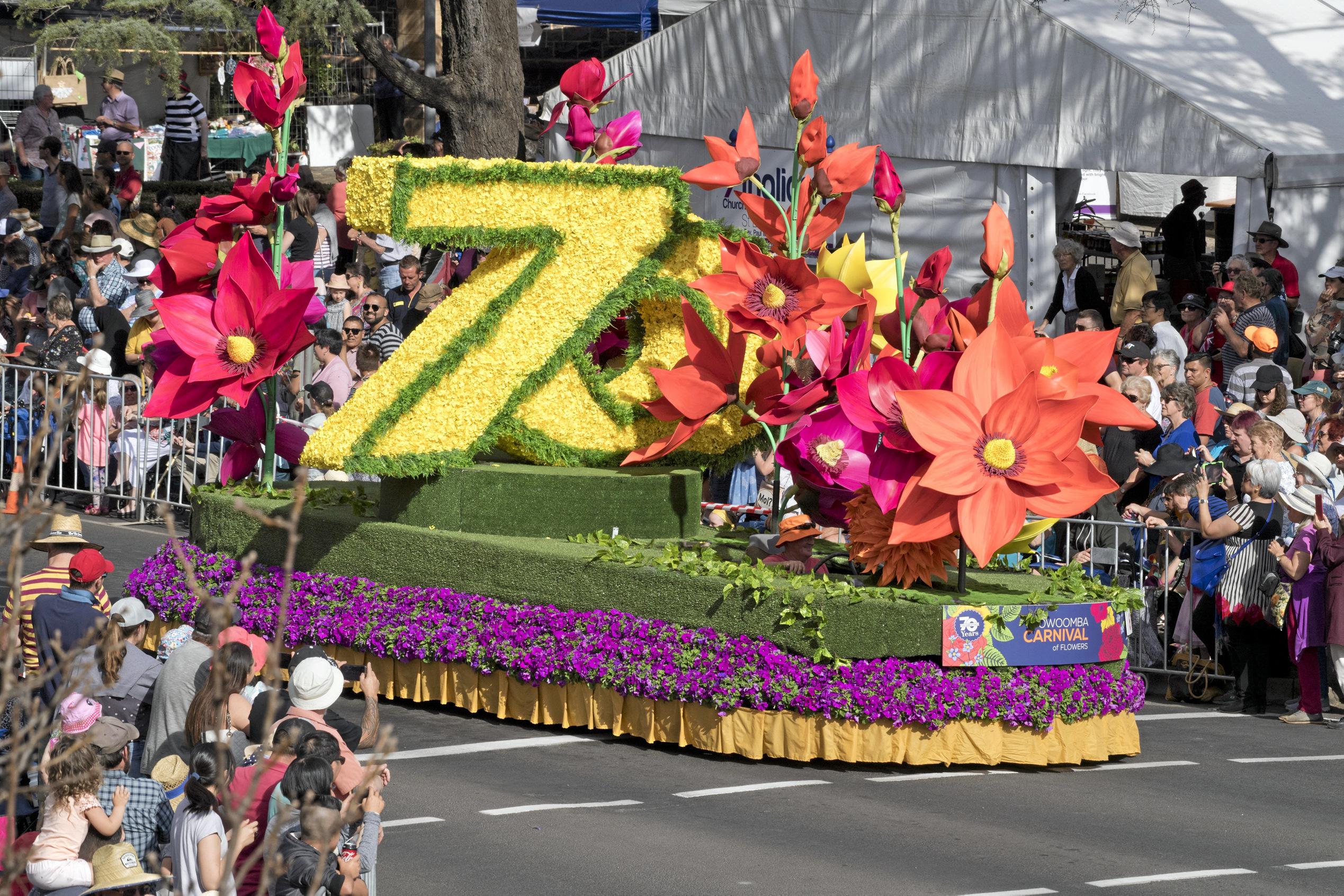 Toowoomba Regional Council float. 2019 Grand Central Floral Parade. Saturday, 21st Sep, 2019.