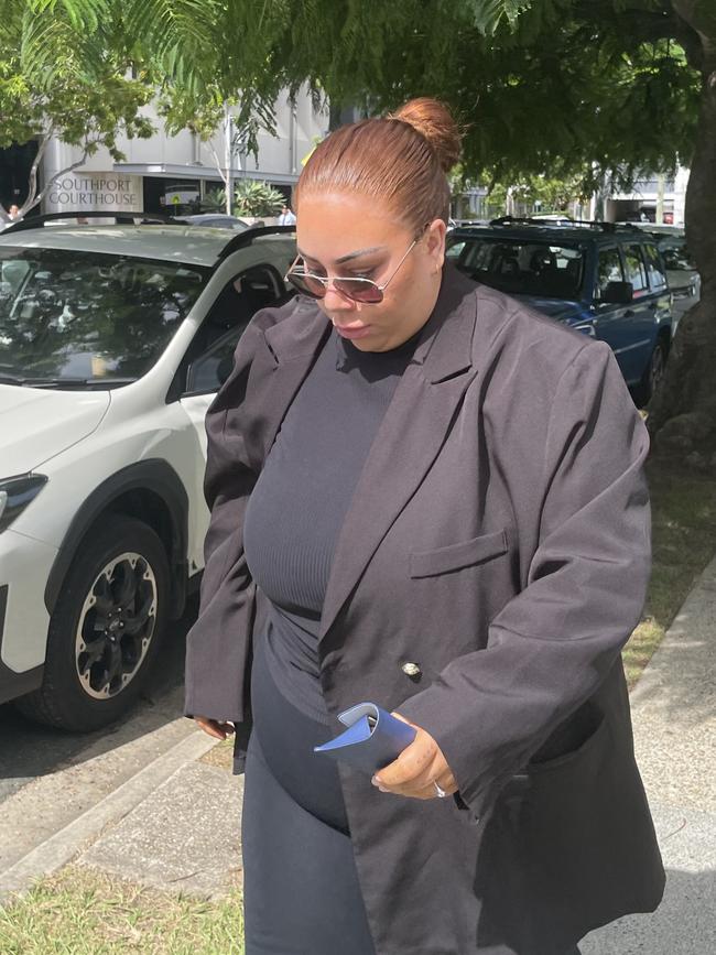 Antonia Secret Waerea-Adams pictured outside court in Southport. Picture: Mackenzie Colahan / ABC Gold Coast.