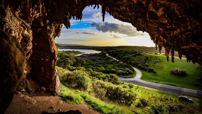 The Tarragal Limestone Caves provide a scenic view across Discovery Bay. Picture: Facebook