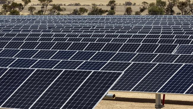 Generic image of a solar panel farm in Australia. Picture: Marie Nirme