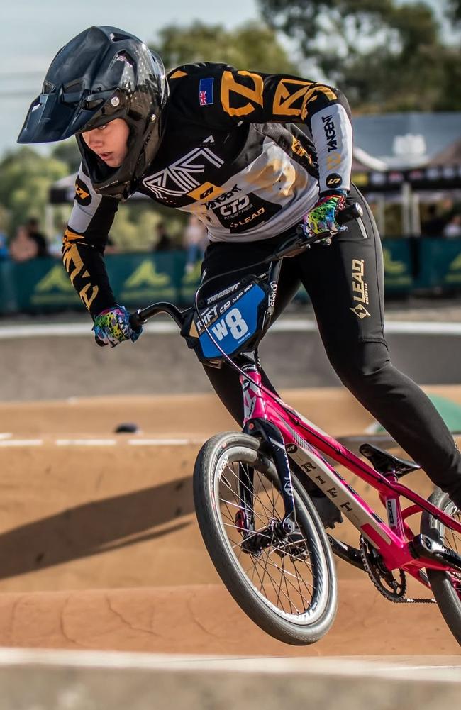 Kyarnee Young has emerged as a standout talent in BMX racing, achieving impressive results across state, national, and international competitions. Picture: Contributed