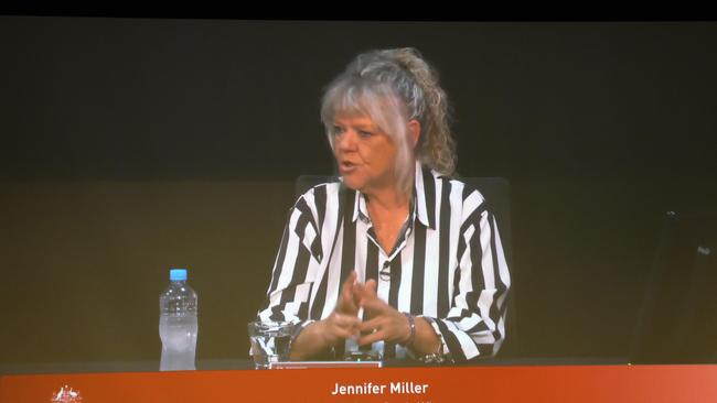 Jennifer Miller told the Commission that her son took his own life as a result of the scheme. Picture: NCA NewsWire/Tertius Pickard