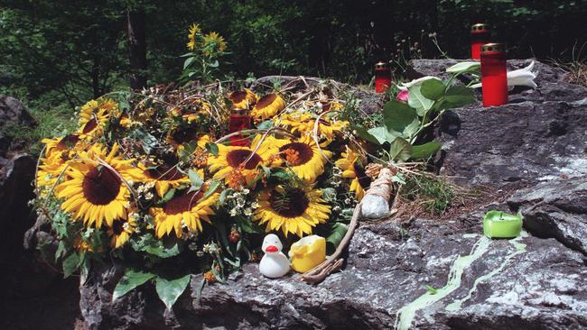 Flowers and tributes were placed in the gorge following the accident.