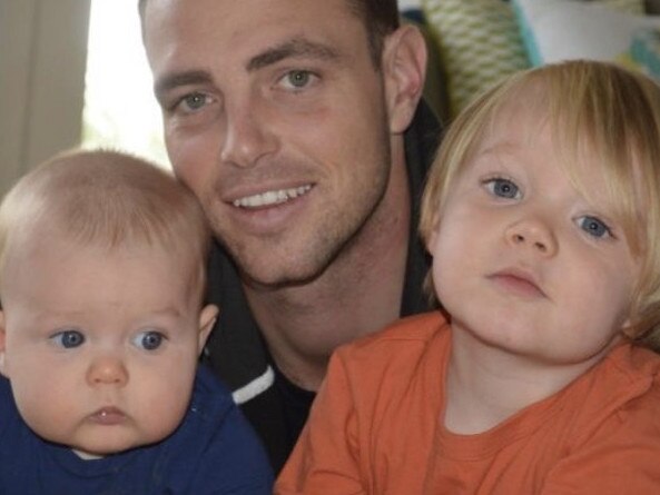 Blake Hann passed away in his sleep earlier this month He leaves behind his wife and four young children. Picture: Supplied