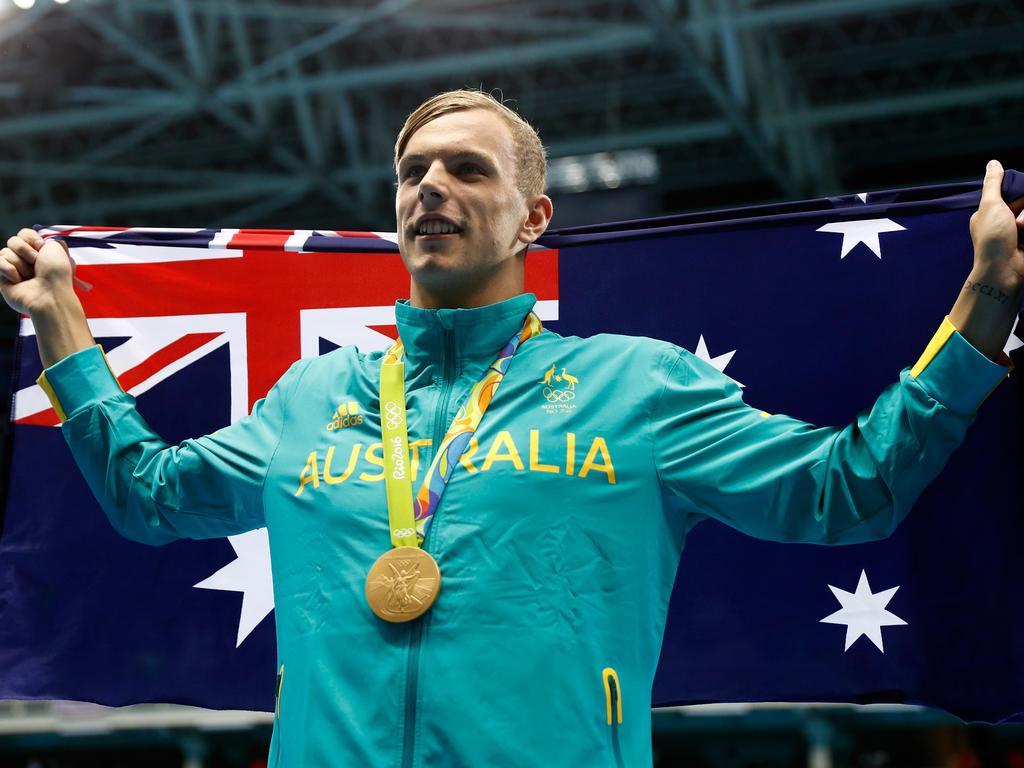 Kyle Chalmers was the golden boy in Rio, winning the 100m freestyle. He was the first Australian male to do so in 48 years, since Michael Wenden at Mexico City 1968. Picture: Clive Rose/Getty Images